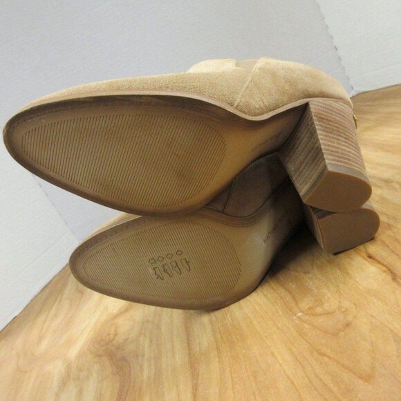 MICHAEL KORS Braden Closed Toe Mule Clog Shoes Womens Size 8.5 Cashew Suede NEW - Picture 12 of 12